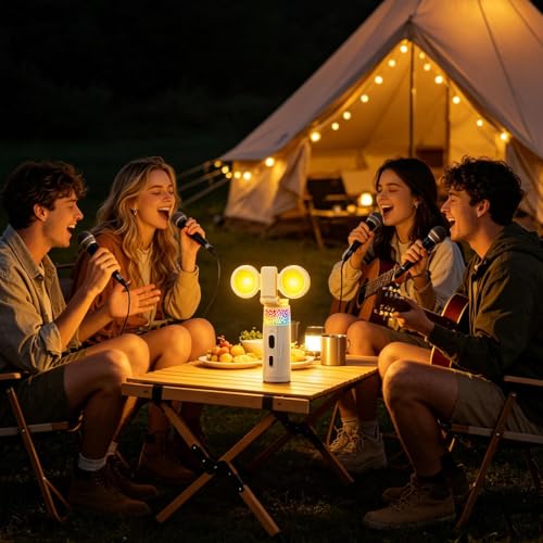 Lampe de camping pliable à 90° avec base magnétique et lanterne
