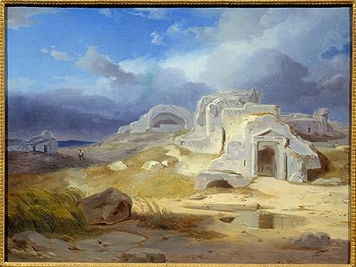 La tombe d'Archimède à Syracuse poster pour salon élégant 50x70
