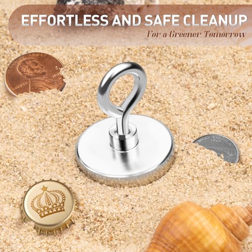 image for FINDMAG Neodymium Fishing Magnets, 150 LBS Pulling Force Neodymium Rar