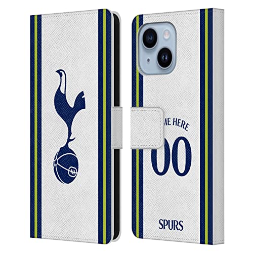 Coque iPhone 14 Plus Tottenham Hotspur : étui portefeuille en cuir personnalisé