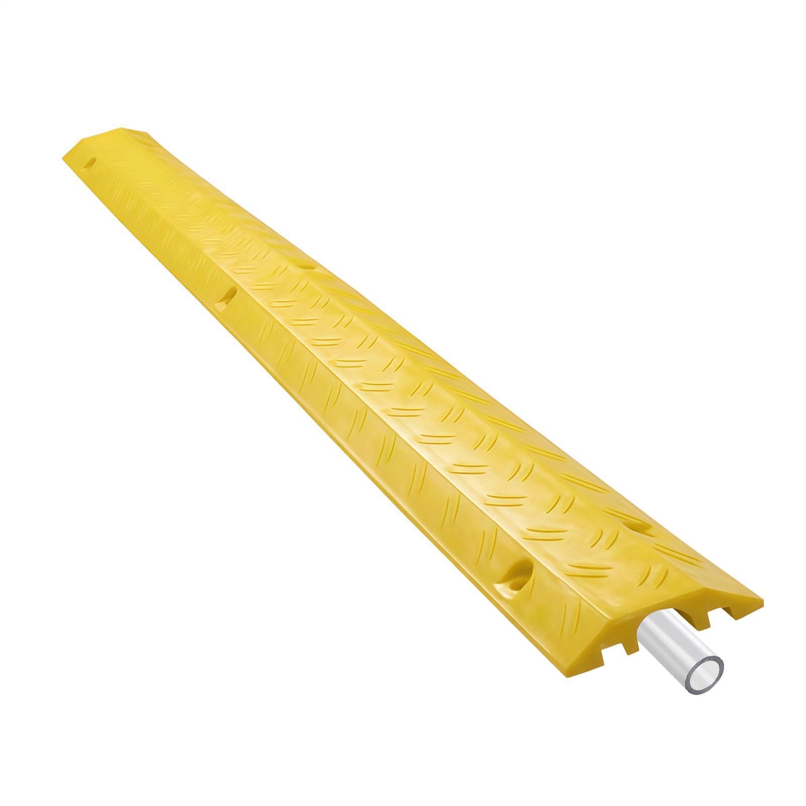 Protector De Manguera Para Entrada De Vehículos Rampa Para Suelo De Cable | Cubierta Para Cable De Oficina para Acera Garaje Jardín Carretera Pasillo