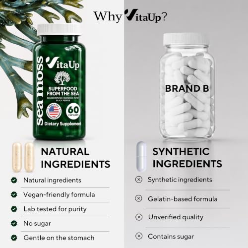 VitaUp Wildcrafted Irish Sea Moss Capsules