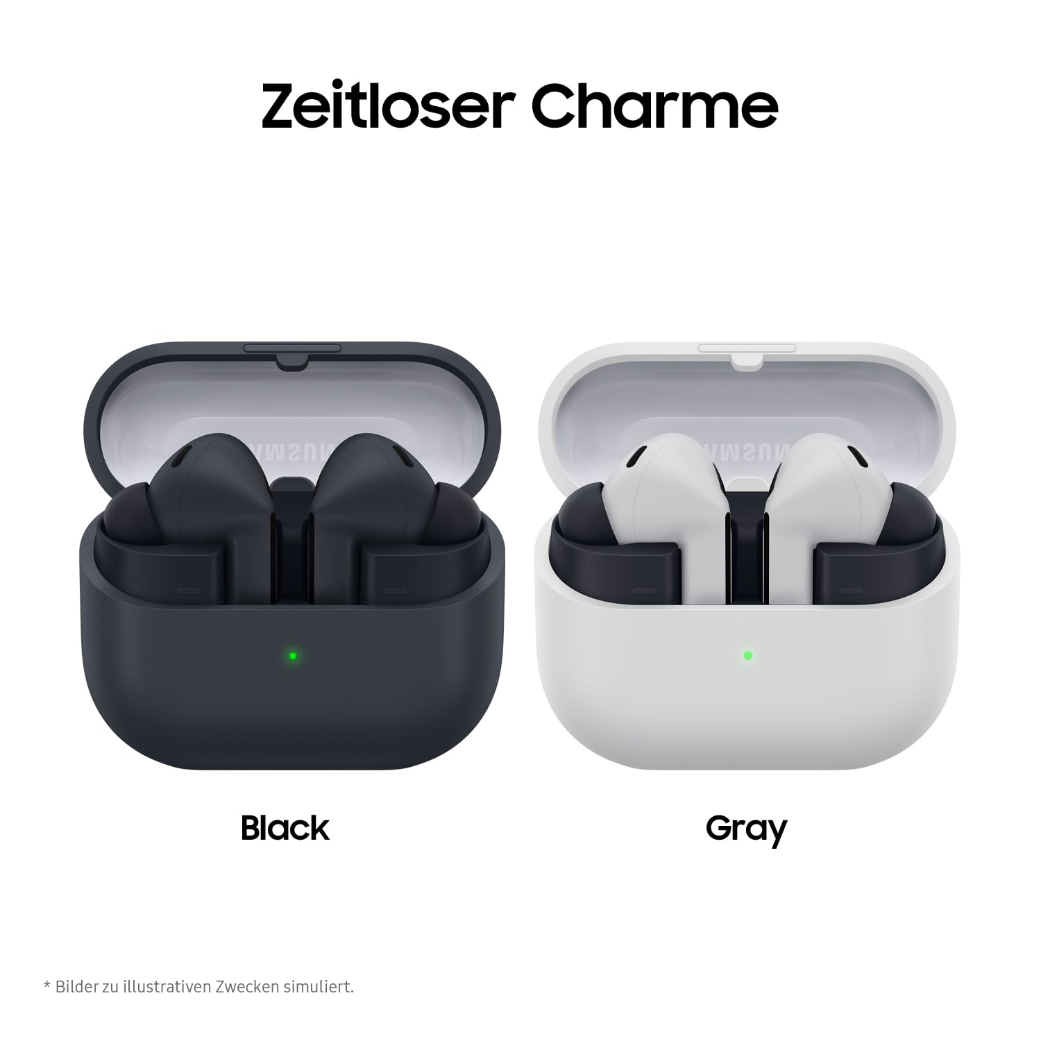 Samsung Galaxy Buds3 FE, Kabellose In-Ear-Kopfhörer inkl. mobeen Soft Clear Case, Ausgewogener Klang, 360 Audio, Aktive Geräuschunterdrückung & Clear Call, AI Kopfhörer mit Gemini, Black