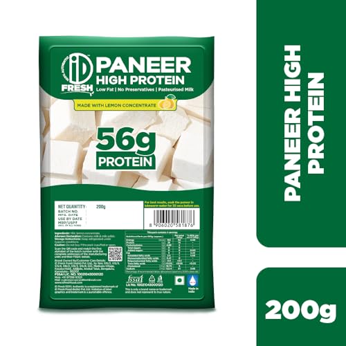 Image of iD Fresh High Protein Paneer (56g Protein),200 g