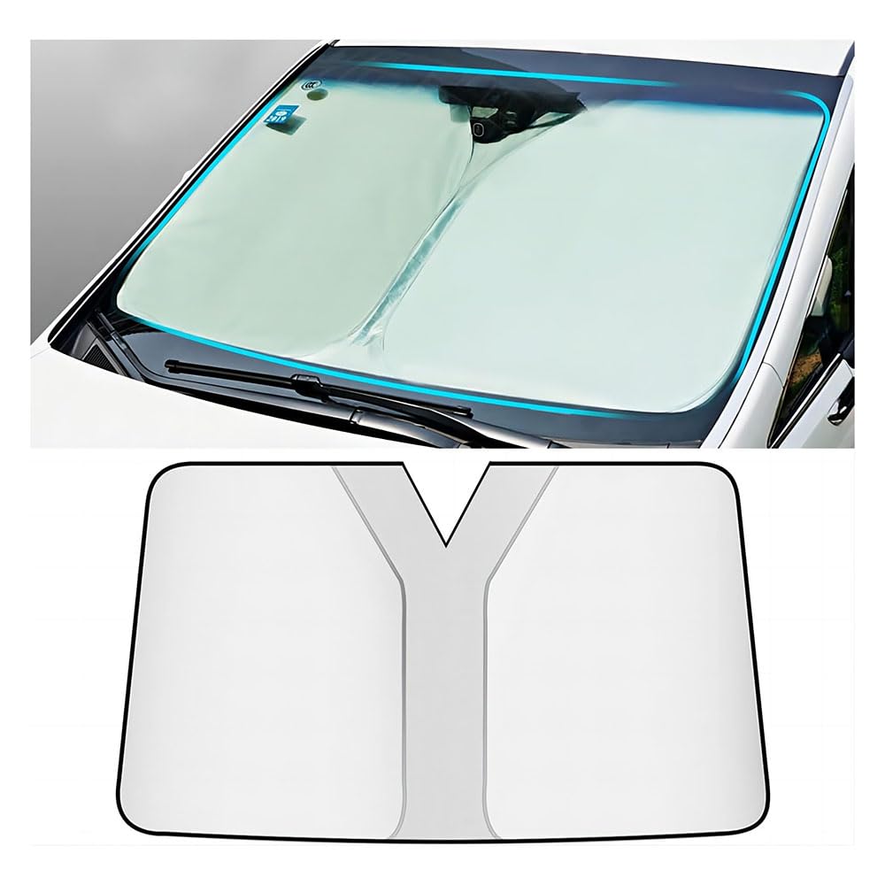 AYHYA Car Windscreen Sun Shade for Toyota Aygo (AB10 AB40 2005-2022), Foldable Front Window Sun Visor UV Ray Heat Reflector Auto Interior Protection Cooling Shield Accessories