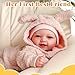 BABESIDE 15-Inch Lightweight Baby Doll with Baby Feeding Set – Easy to Hold with Cuddly Soft Body – Realistic First Doll Real Life Baby Girl for Kids 3+ Pretend Play
