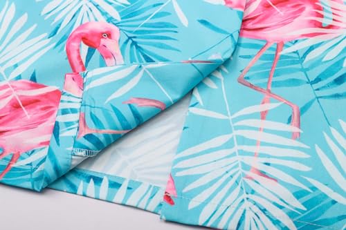 Image of Cromoncent Mommy and Me Matching Hawaiian Outfits Girls & Womens Hawaiian Shirts Tropical Button Down Shirts