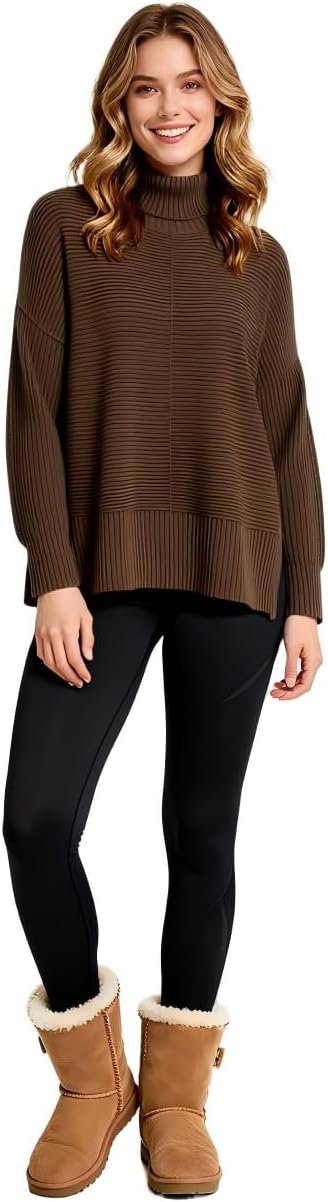 QYQ Women Turtleneck Cashmere Sweaters Oversized Long Sleeve Pullover Swearter Winter Clothing - Image 3