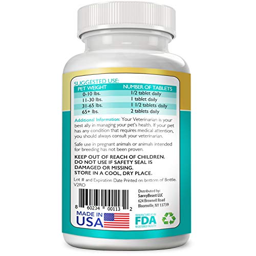 Eye Vitamins for Dogs & Cats – Natural Senior Cat & Dog Supplement w/ Bilberry, Lycopene, Vitamin C & A, Grapefruit Seed & Astaxanthin Antioxidants 4 Vision Health, Cell Growth & Better Circulation - Thumbnail 2