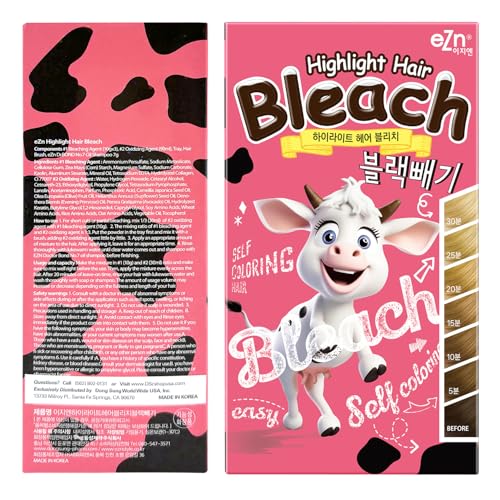 eZn Highlight Hair Bleach Kit, 4.23oz Korean Cruelty-Free Hair Lightener, Lifts Up to 6 Levels, Includes Tint Tray, Brush, and Complete Lightening System - Thumbnail 2