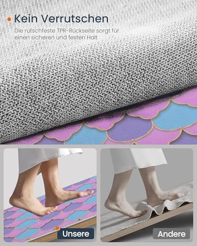 Tapis géométrie 3D écailles pour cuisine et descente de lit - 5