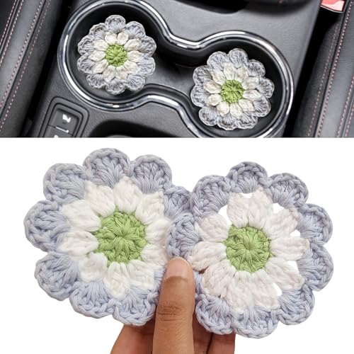 Cotton Car Coasters 2pc Car Cup Coasters Cute car...