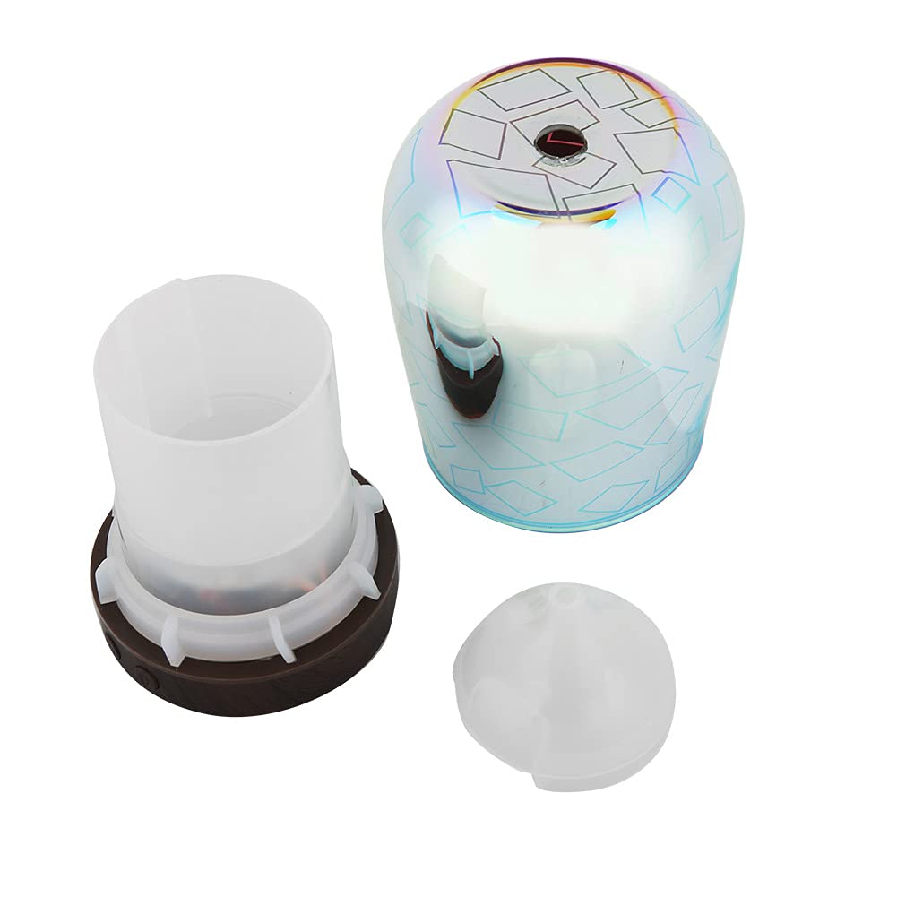 Umidificatore diffusore per aromaterapia ad ultrasuoni 100ml con luce notturna a LED, silenzioso, spegnimento automatico, per soggiorno camera da letto