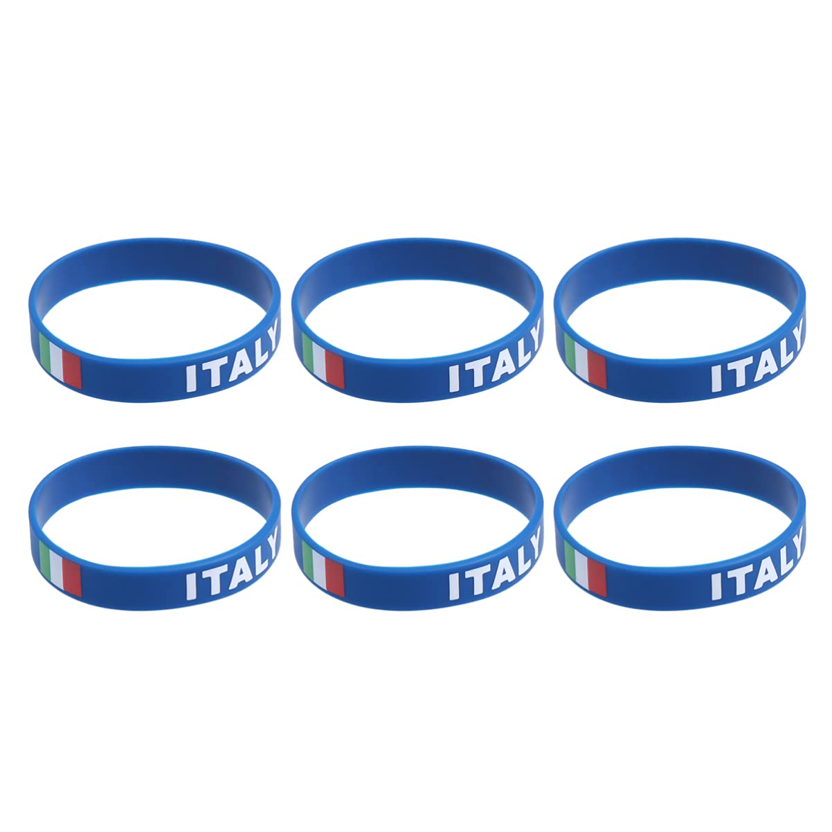 BESPORTBLE Mens Bracelet Wristbands 10pcs National Flag Bracelet Country Flag Silicone Bracelet Rubber Wristband for Sports Football International Match Italy Rubber Bracelets Bulk