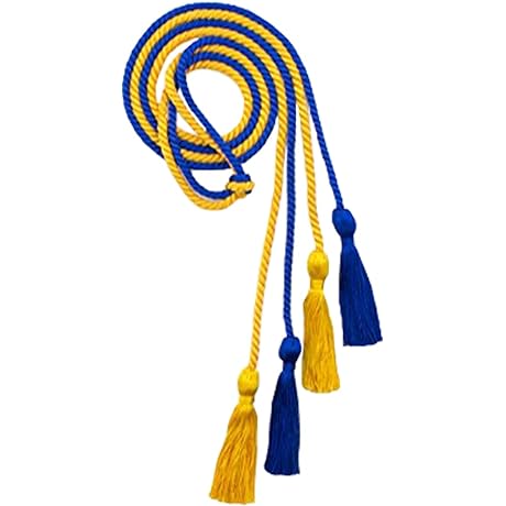 QHQCMIO National Honor Society Polyester Honor Cords for Graduation - Royal Blue and Gold