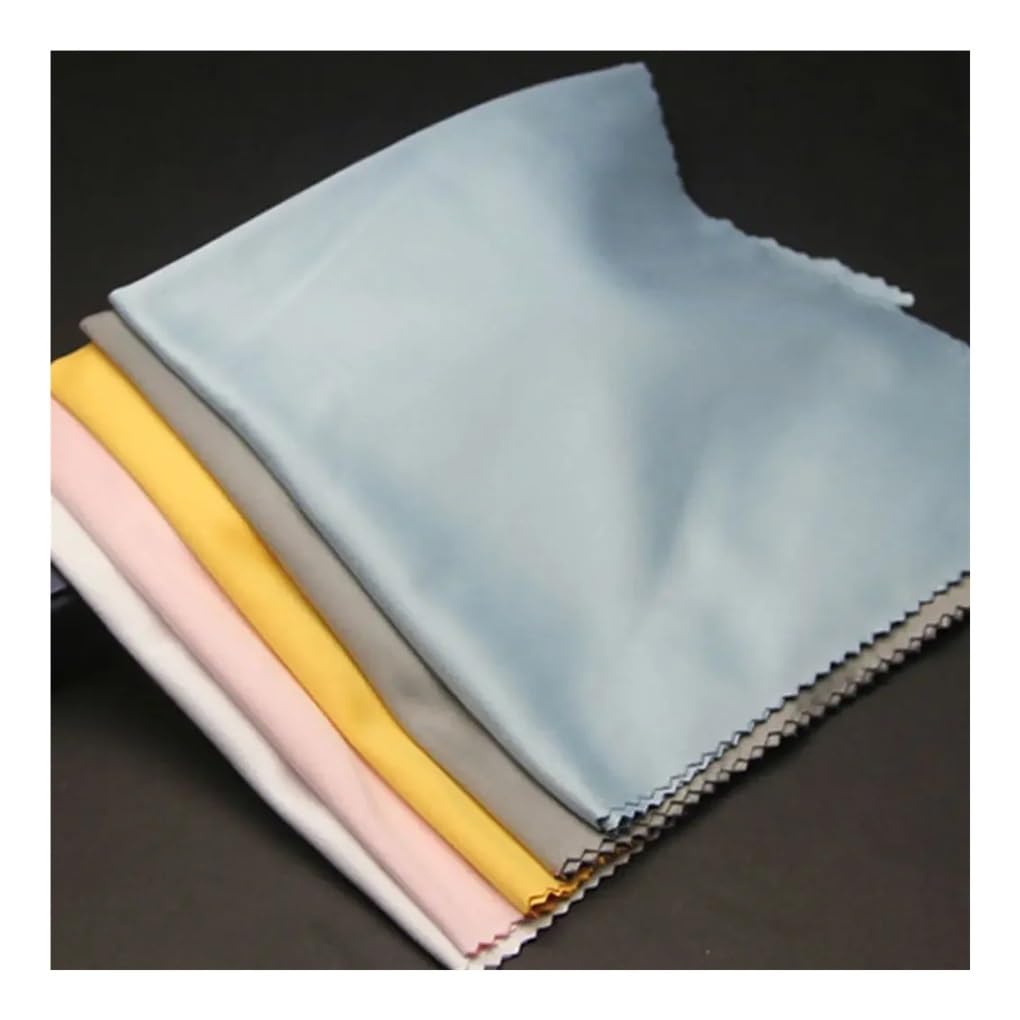 Panno per la pulizia delle lenti a contatto colorate in microfibra per occhiali da vista e occhiali, 40 x 40 cm, per la pulizia dello schermo del telefono, di grandi dimensioni (grigio, 10