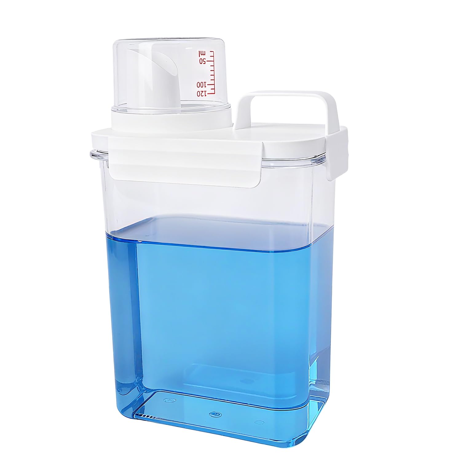 Laundry Detergent Dispenser - Refluxable Plastic Liquid Laundry Detergent Container for Laundry Room Organization (61oz)-image-7