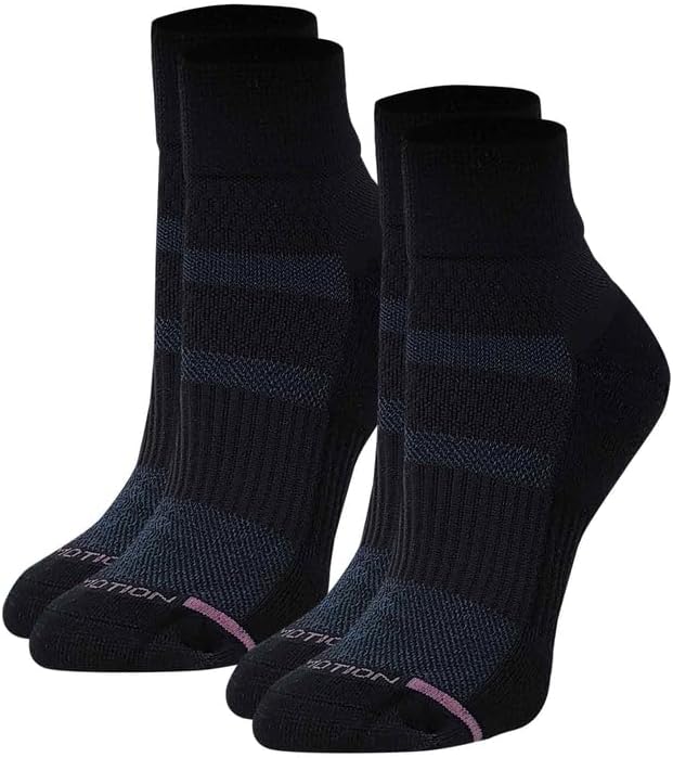 Dr. Motion Compression Quarter Socks For Women With Enhanced Cushion And Breathable Arch Support 6 Pairs - Image 2