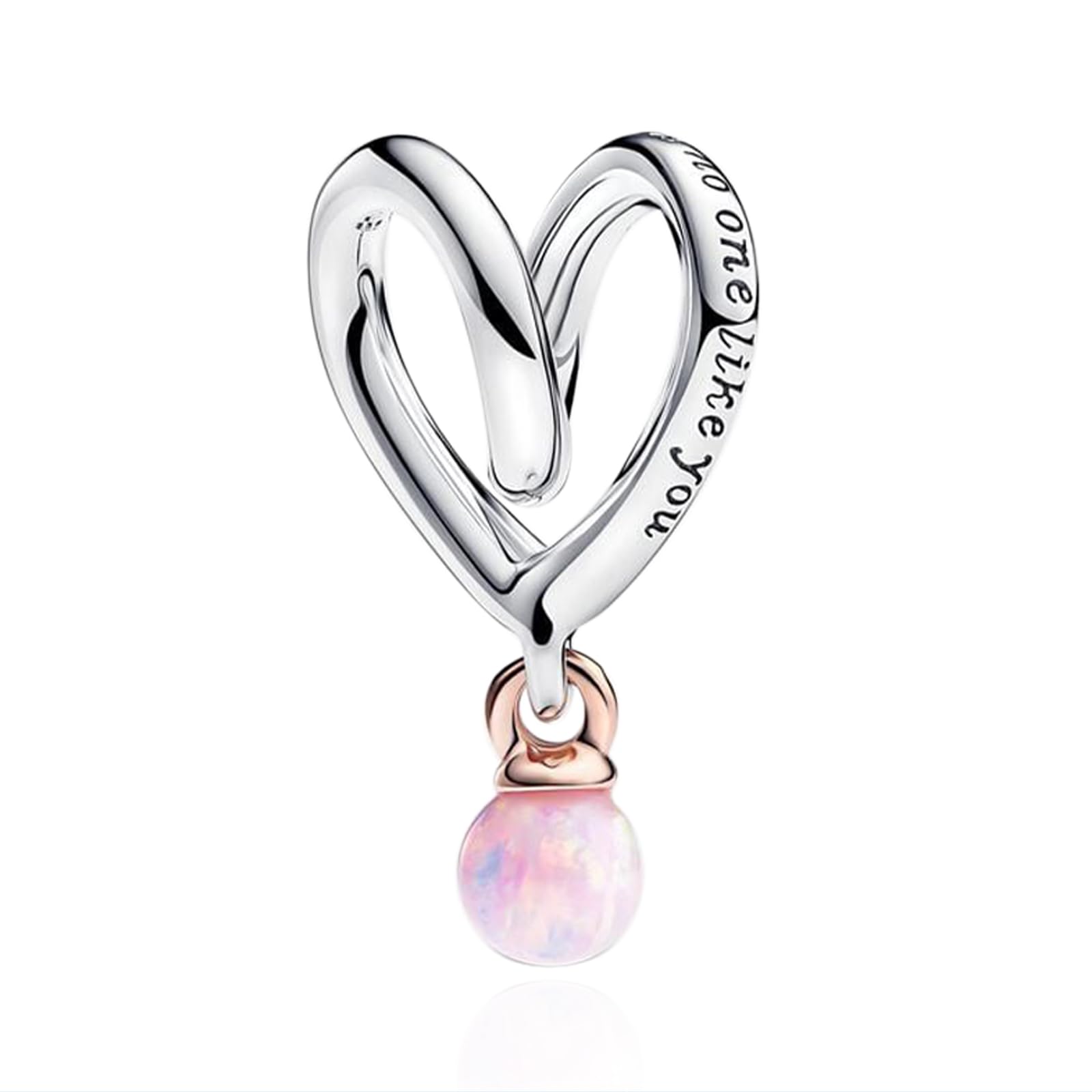 LaMenars 2022 Nuovo Cartone Animato Oceano Vetro di Murano Punto Charm per Le Donne Ciondolo in Argento Sterling 925 con Cubic Zirconia Fit Europe Regali per Le Donne Bracciale e Collana