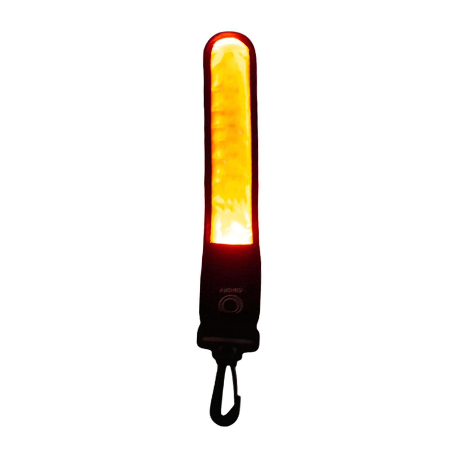 HGENAHGTF Illuminating LED Light Up Reflective Pendant Strap for Backpacks Bicycles Night Running Visibilities in Low Light Glowing PVC Pendant for Night Running