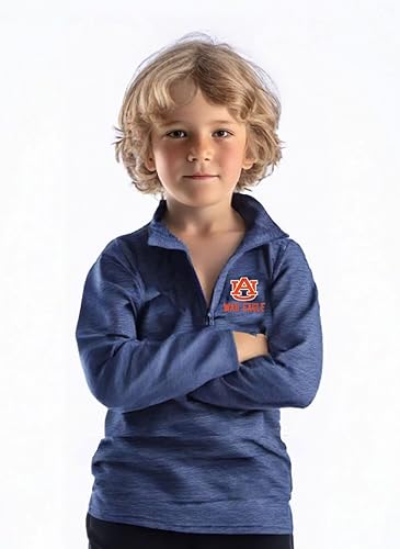 Miniatura 2 de Wes and Willy Youth Boys Cloudy Yarn - Camiseta de manga larga con cremallera de un cuarto