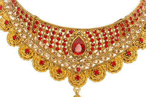 Choker Necklace Earrings Tikka 