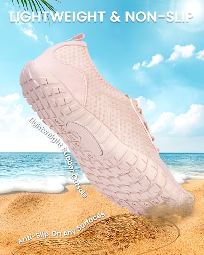Image of Water Shoes for Women Men Quick-Dry Barefoot Shoes Breathable Aqua Socks for Swim Beach River Pool Lake Hiking Surfing Kayaking
