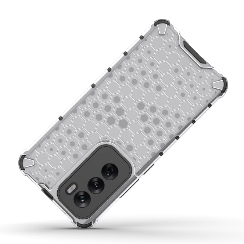 Image of Hard PC Back Case Cover for Oppo Reno 12 5G Anti Slip Ultra Thin Shockproof Reinforced Corners (Polycarbonate|Clear)