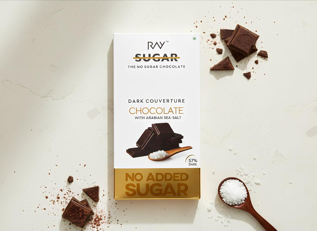 RAY No Added Sugar Arabian Chocolate Rich Creamy | Luxury Chocolate Bar for Snacking & Gifting-image-8