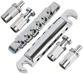 Best Musiclily ABR-1 Style Tune-o-matic Bridge and Tailpiece Set for Les Paul Style Guitar Replacement, Chrome Review 