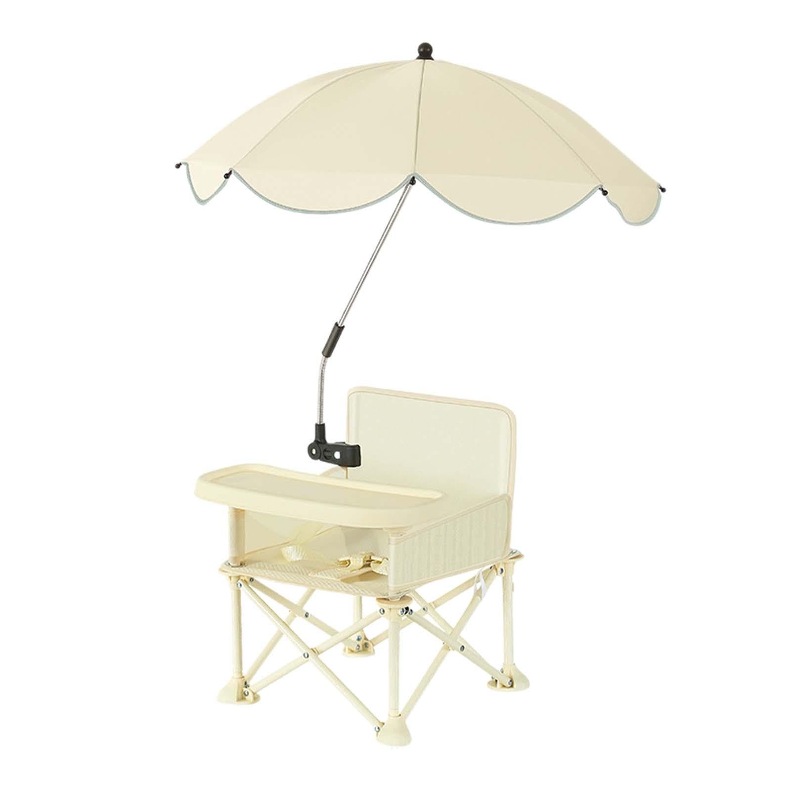 LR Decor E-Shop Baby Seat Booster Small Chair Food Tray Feeding Chair for Boys Kids Toddlers Beige with Umbrella-image-47