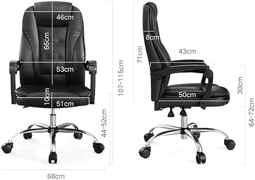 Miniatura 2 de Ergonomic High Back Bonded Leather Executive Chair with Flip Up Arms and Lumbar Support, Black(Style 1)