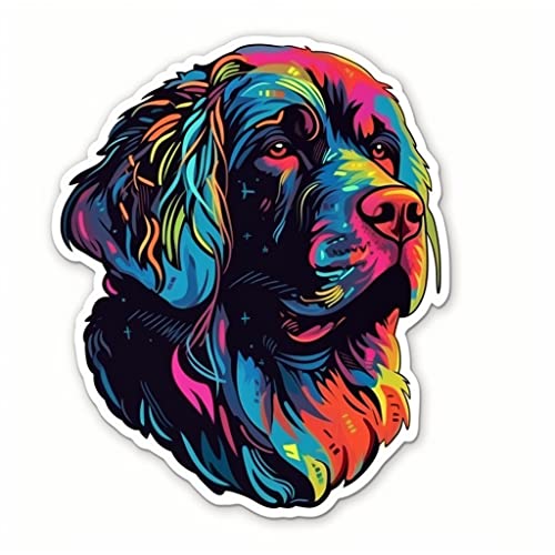 Image of Yoonek Graphics Newfoundland Dog Vinyl Decal Sticker for Car, Laptop, Tumbler, More. #009828-4 inch