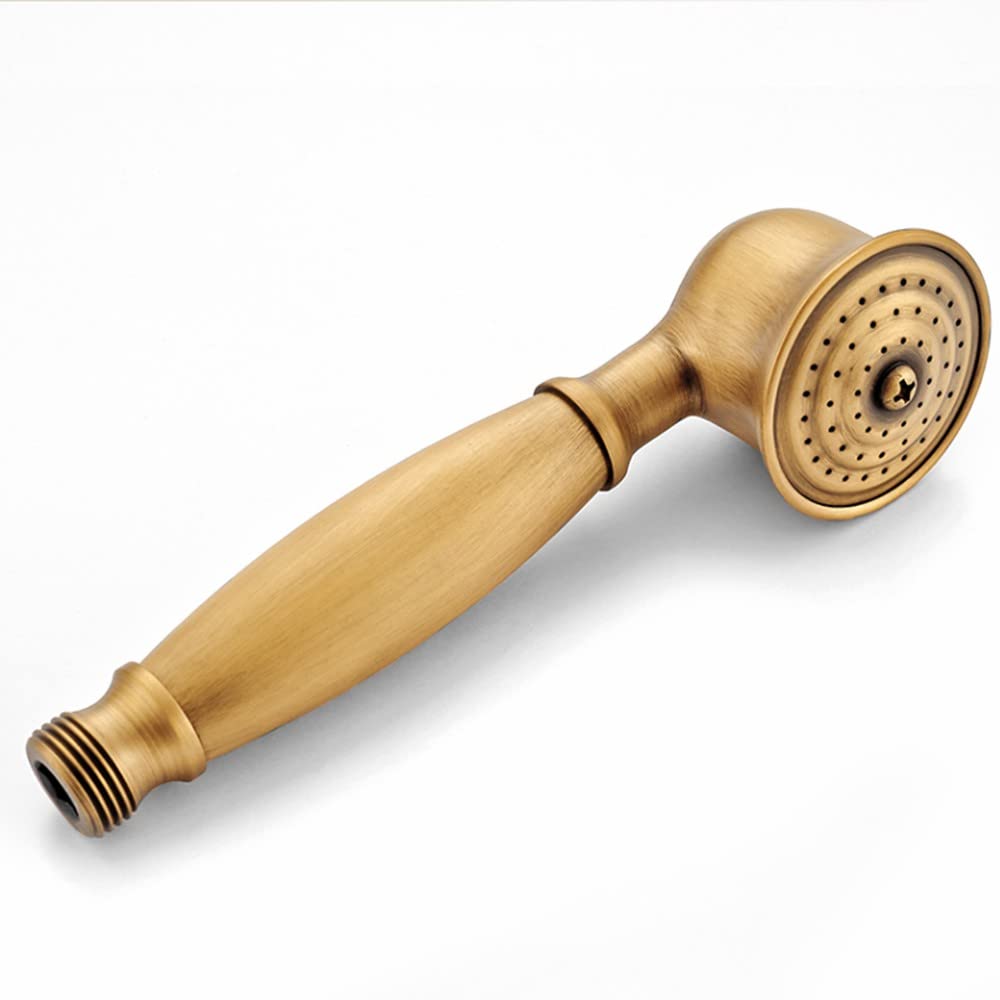 Grifería de ducha retro antigua, diseño vintage, con forma de teléfono, grifos de bañera, caño giratorio de 360°, con ducha de mano, grifo de ducha de doble mango para el baño