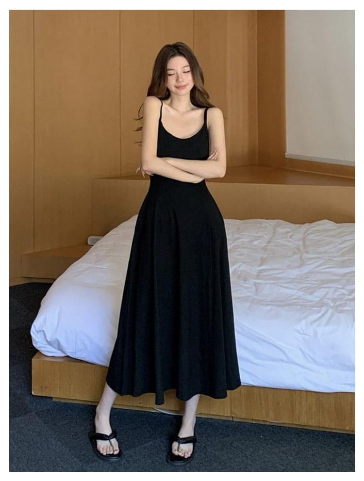 Amazon.co.jp: カップ付きワンピース キャミソールワンピース フレア 