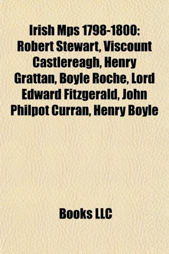 Irish Mps 1798-1800: Robert Stewart, Viscount Castlereagh