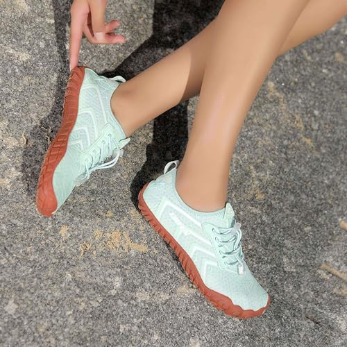 Image of UBFEN Water Shoes for Men Women Quick Dry Swim Aqua Socks | Lightweight Barefoot-style Fit, Rubber Sole, Hiking, Fishing, Kayaking, Beach, Pool, Boating, Diving And Water-to-land Wear