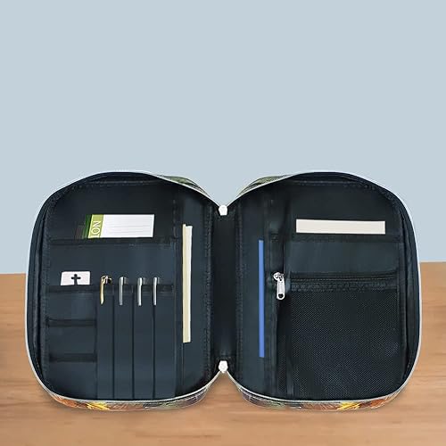 Miniatura 7 de Fundas para la Biblia para mujeres con asa de transporte, funda de libro con bolsillo con cremallera, funda para la Biblia para mamá, damas,