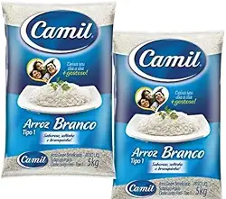 ARROZ CAMIL 5 KG - TIPO1 - KIT COM 2 UNIDADES