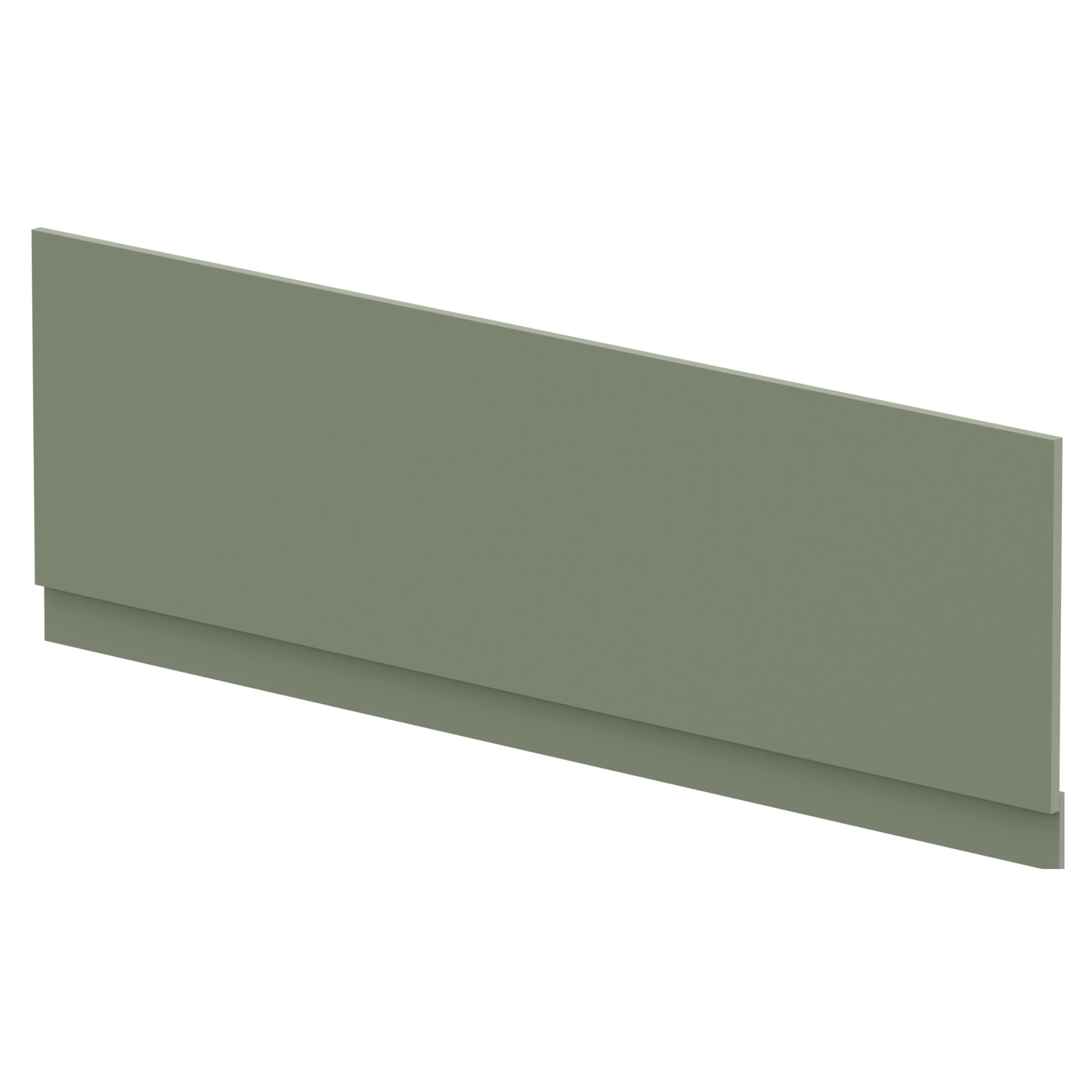Balterley Front Bath Panel Covering with Plinth 1700mm, MDF Bath Panels, Satin Finish, Straight Front Bathroom Panels for Bathtub, Water Resistant Side Panel for Bathroom Baths (Green) โ image 1