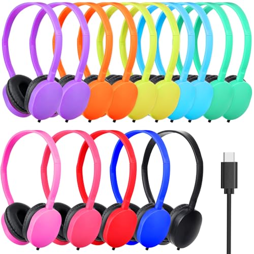 Écouteurs filaires USB C pour examen scolaire et test audio de langue sur tablette