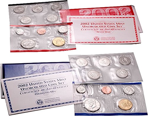 2002 P, D U.S. Mint - 20 Coin Uncirculated Set with CoA Uncirculated