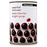 Essential Waitrose Black Cherries in Light Syrup 425g