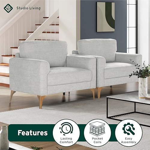 Sillón rectangular con cojines marfil ajustable miniatura 5