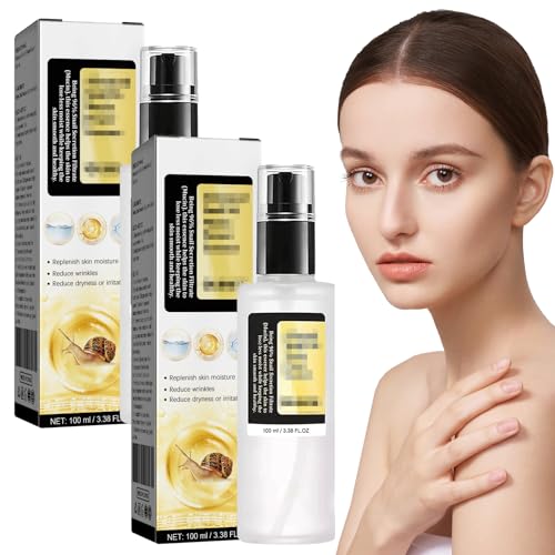 Sérum de baba de caracol, 2 unidades, sérum de caracol mucin, sérum facial con caracol mucina para todos los tipos de piel