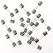 15pcs 4Amp 250V Slow-Blow Glass Tube Fuse T4A Fuse, 20x5mm Overall Dimensions