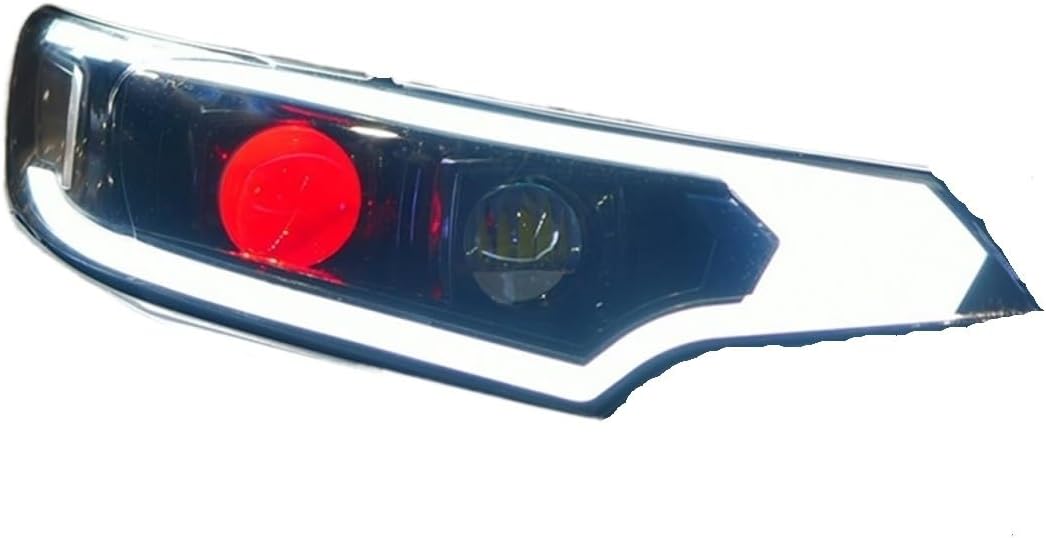 Headlight Assembly Compatible with Fit 2014-2019 Jazz LED DRL Turn Signal Low Beam High(HID Lamp)