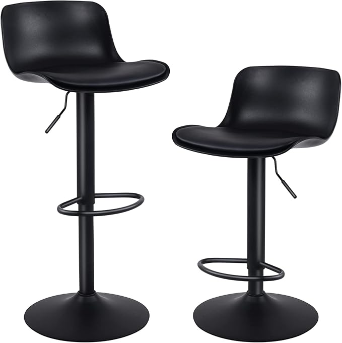 YOUNIKE Modern Design Bar Stools Set of 2,with Adjustable