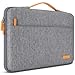 DOMISO Laptoptasche Laptop Tasche Hülle Notebook Sleeve Case Bag Schutzhülle Kompatibel mit 15 zoll MacBook Air M4 M3 M2,MacBook Pro,14-15 zoll HP Dell ASUS Lenovo,Laptophülle Damen mit Griff,Grau