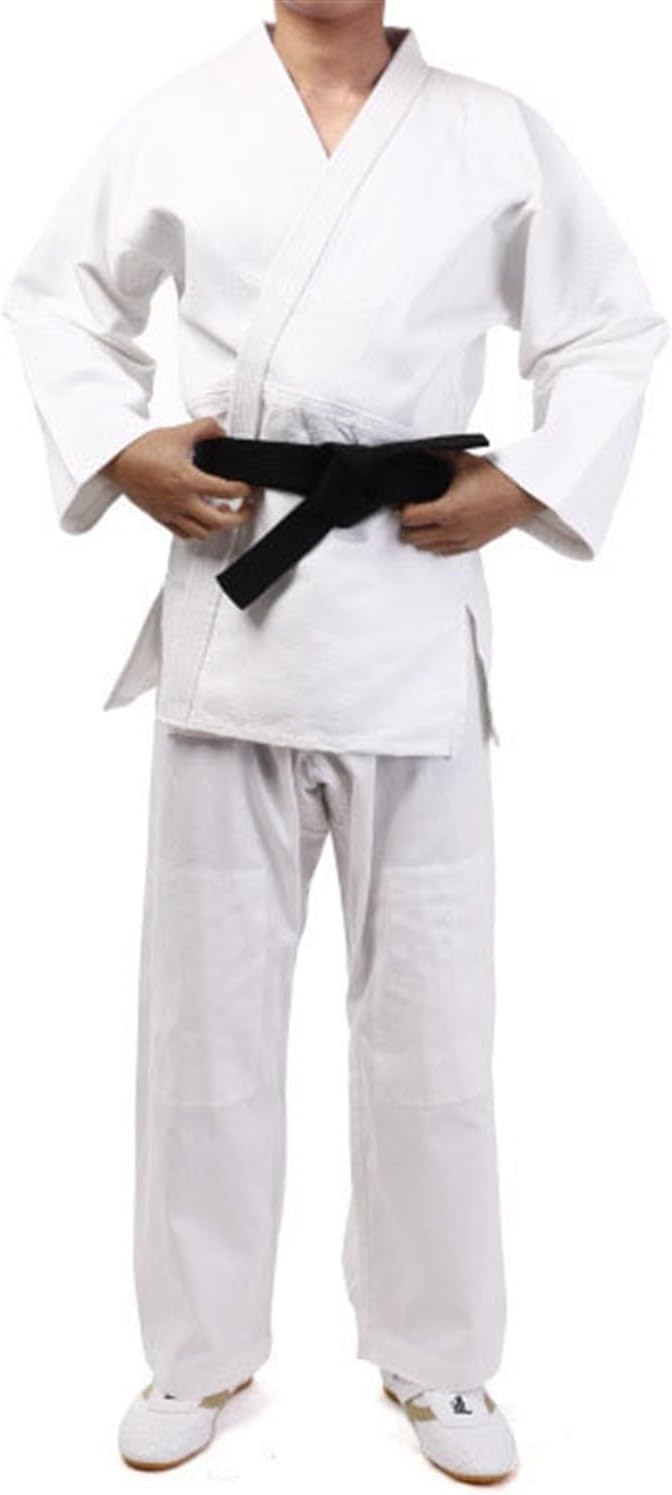 THE WHITE SHOPTHE WHITE SHOP Essential BJJ Gi for Men | Brazilian Jiu Jitsu Gi | Lightweight Preshrunk Fabric | Superior Sizing Guide (Color : White, Size : XXXL)
